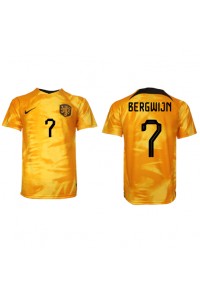 Nederland Steven Bergwijn #7 Voetbaltruitje Thuis tenue WK 2022 Korte Mouw